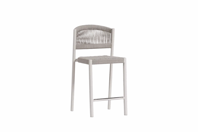Naples Stackable Counter Chair without Arms – Oat Milk Finish