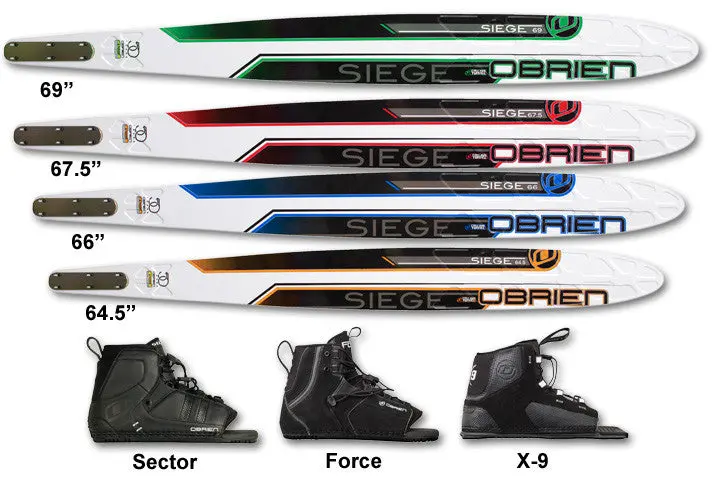 O’Brien Siege 67.5-Inch Complete Waterski – Ready-to-Ride Single-Ski Package
