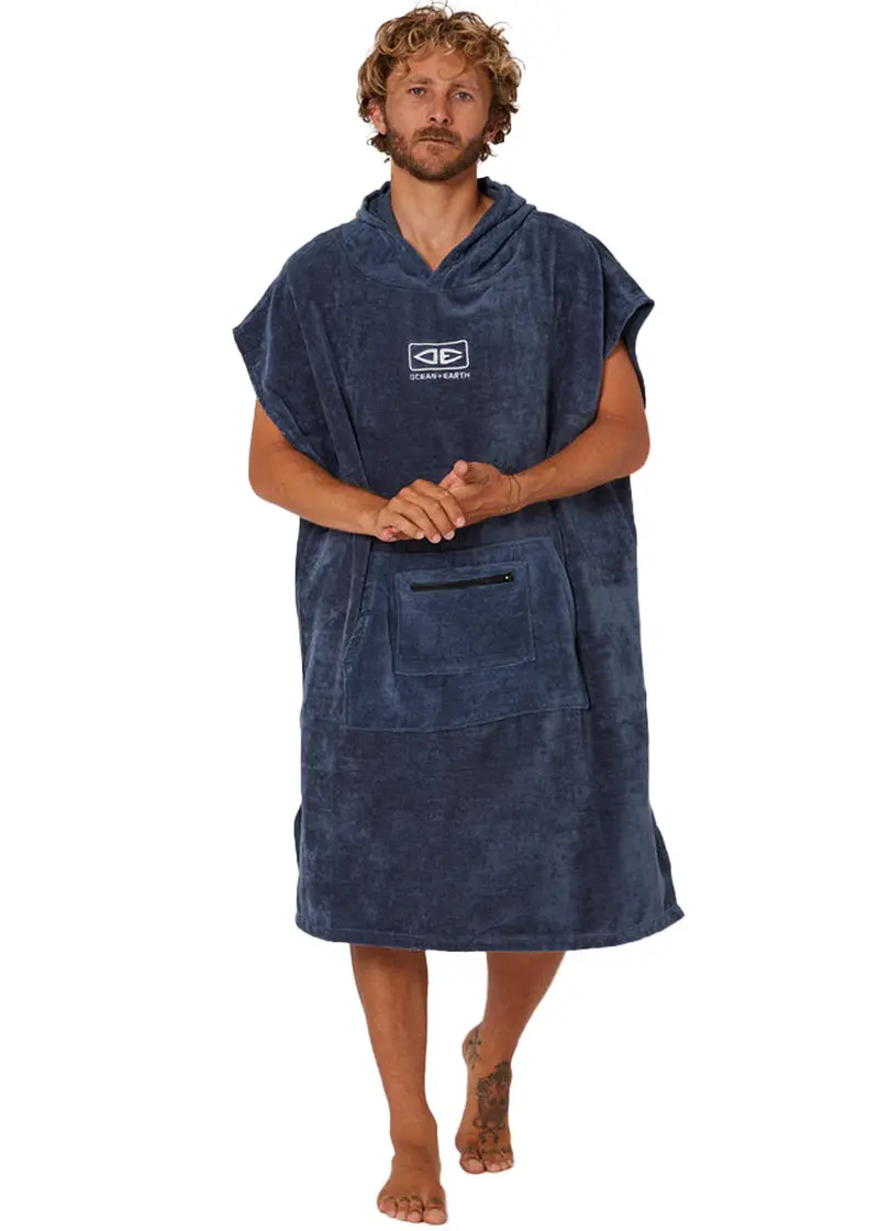 Ocean & Earth Men’s Corp Hooded Terry Towel Robe