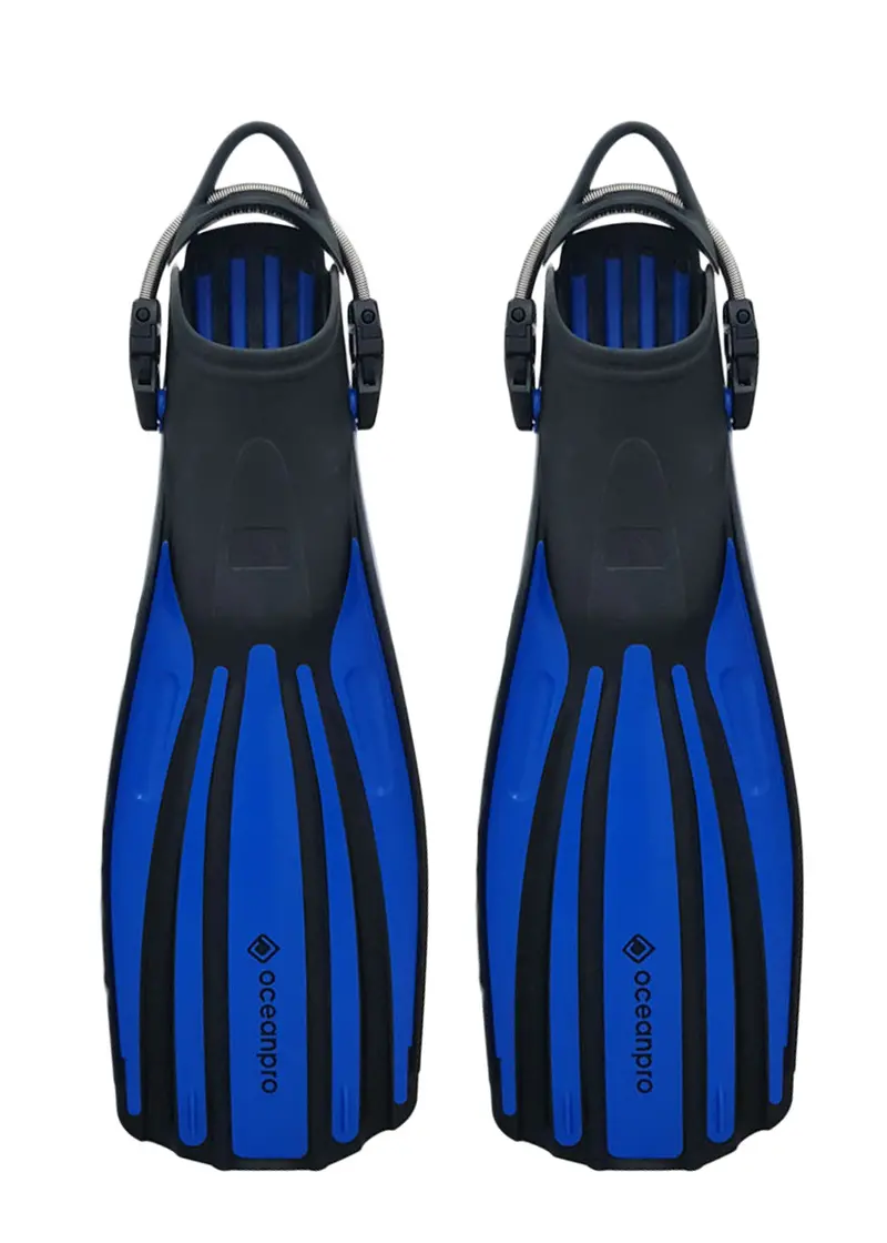 Ocean Pro Avoca Open-Heel Scuba Fins – High-Efficiency Propulsion & Travel-Friendly