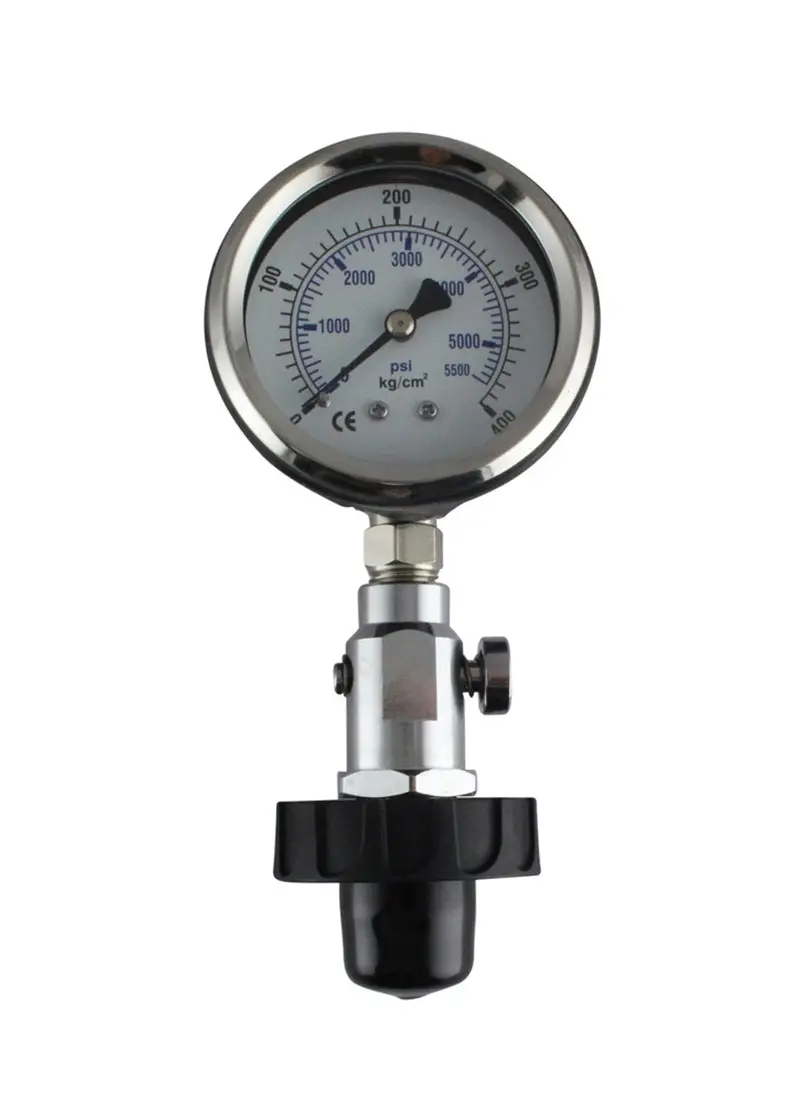 Ocean Pro DIN Tank Pressure Gauge – High-Visibility Analog Readout