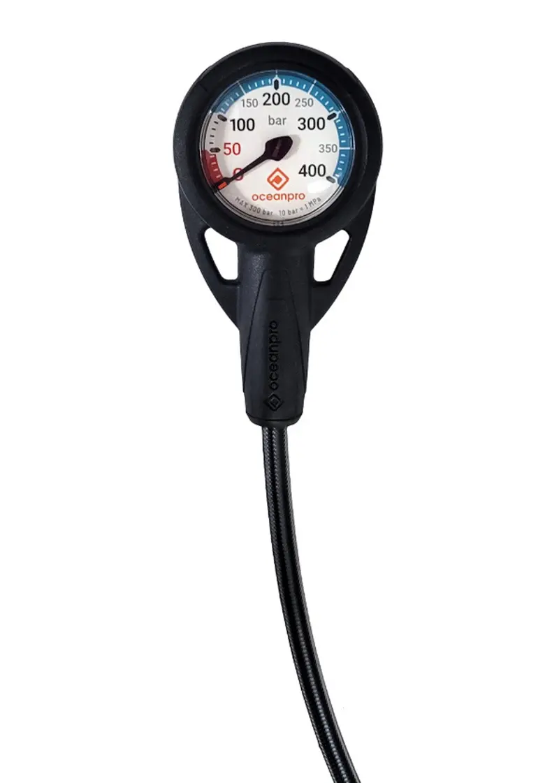 Ocean Pro SPG Gauge – High-Visibility Pressure Monitor with Hose & Console Mount