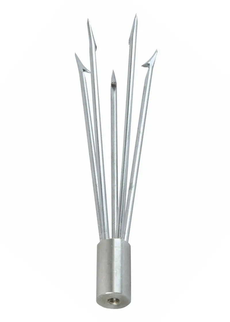 OceanHunter 5-Barb 6mm Spearfishing Spear Tip – Cluster Head
