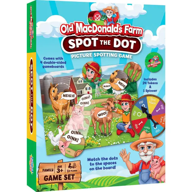 Old MacDonald’s Farm Spot the Dot Picture Game – Visual Discovery Activity, #42462MP