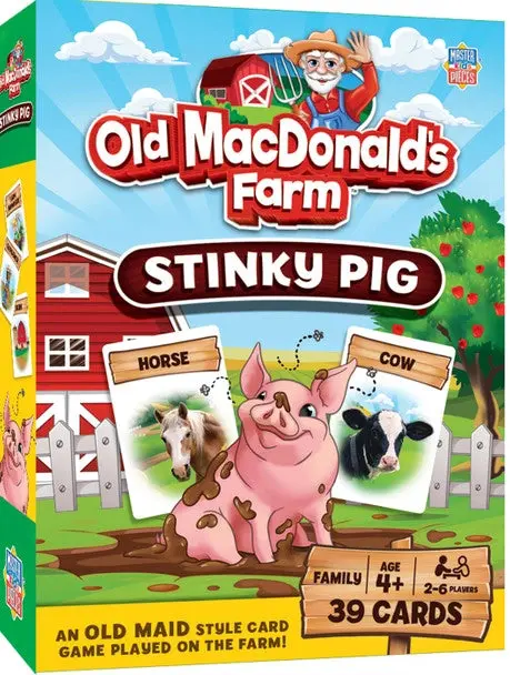 Old MacDonald’s Farm: Stinky Pig Card Game #42223 – Family-Friendly Animal-Themed Fun