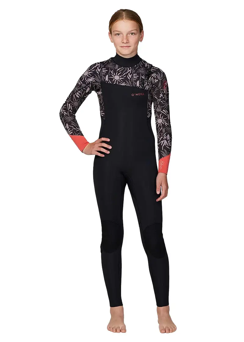 O’Neill Girls’ Bahia 3/2mm Chest-Zip Full Wetsuit