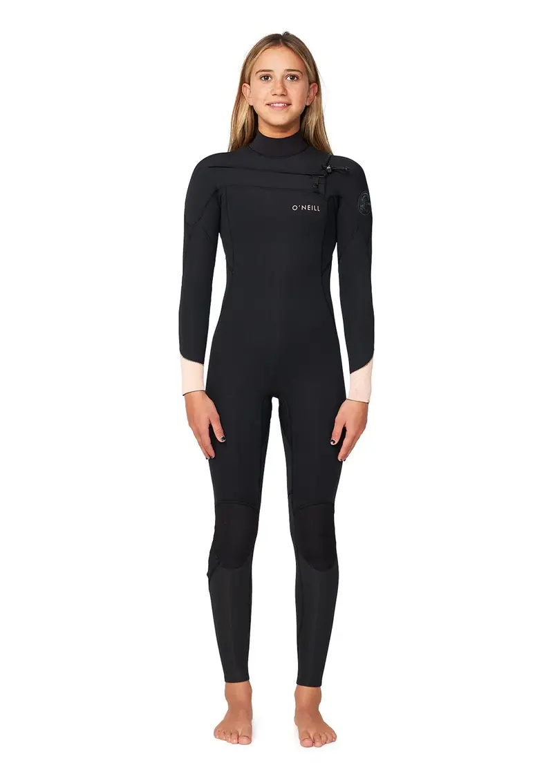 O’Neill Girls’ Bahia 3/2mm Chest-Zip Wetsuit – Eco-Conscious Steamer