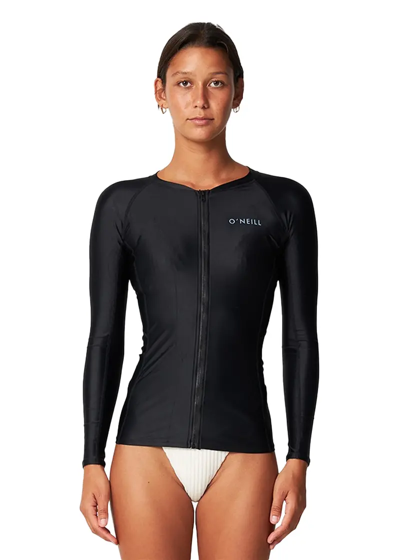 O’Neill Women’s Bahia Full-Zip Long-Sleeve Lycra Rash Guard
