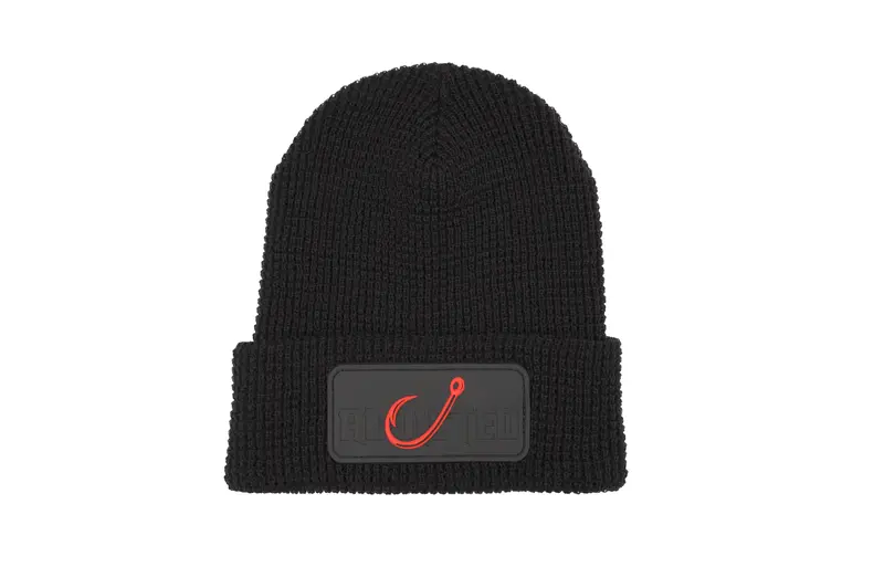 Orange Hook Detail Knit Beanie