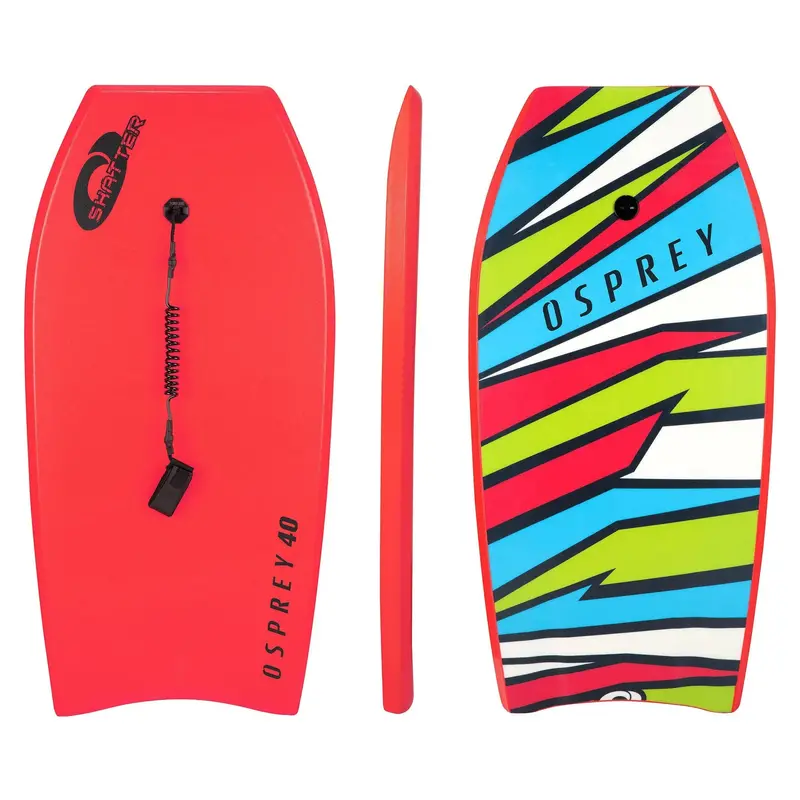 Osprey 40″ Shatter-Resistant Bodyboard in Bold Red
