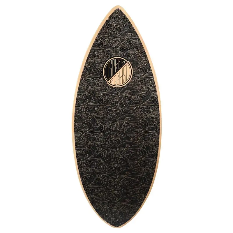 Osprey 41″ Handcrafted Wooden Skimboard – Ocean Waves Graphic