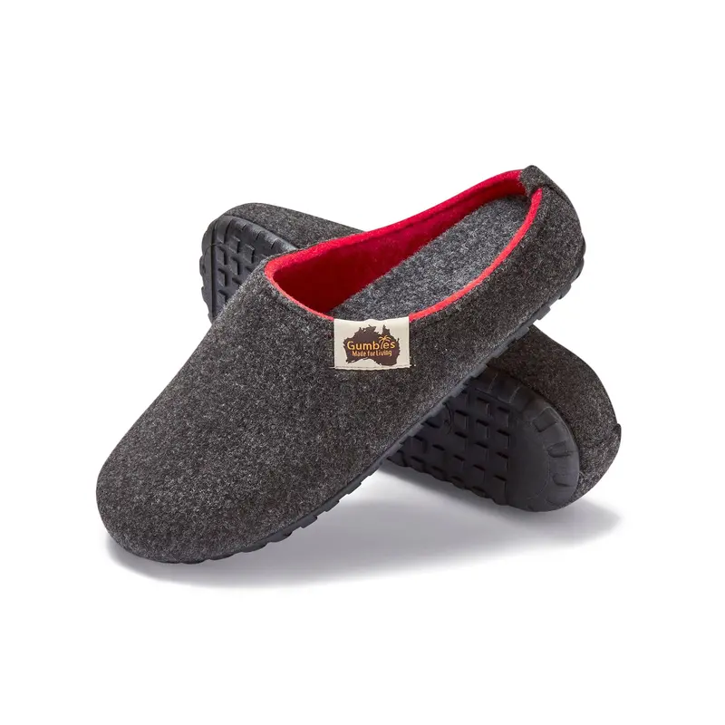 Outback Men’s Charcoal and Red Sandals