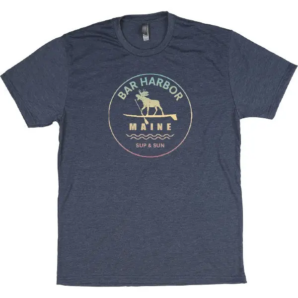 Paddleboarding Moose Graphic T-Shirt – Nature-Inspired Apparel