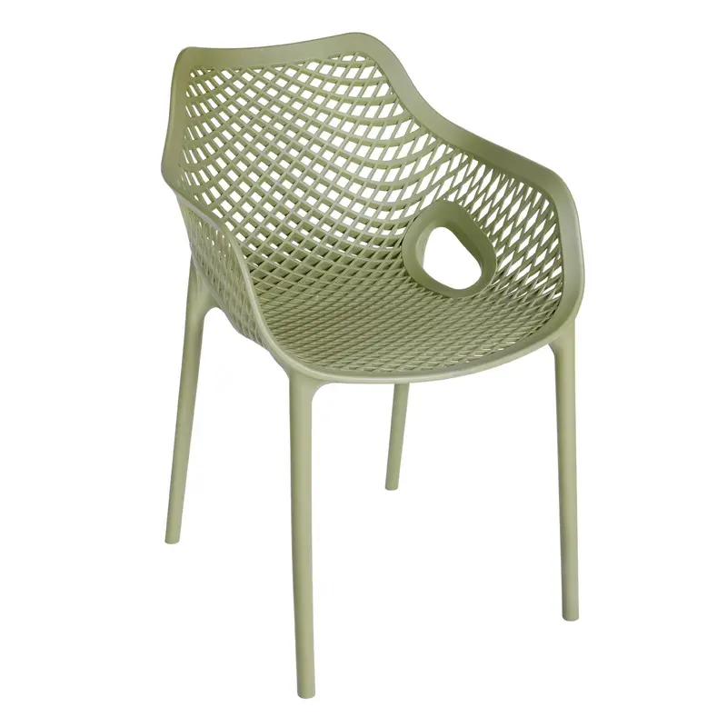 Palm Green Fabric Upholstered Chair