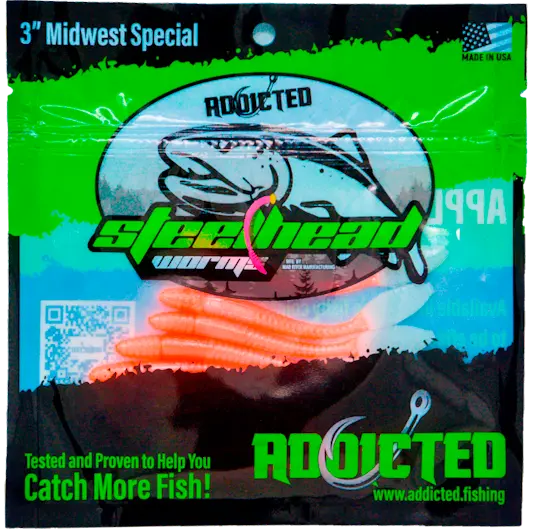 Peach Legend 3-Inch Soft Worms – Midwest-Special Flavor