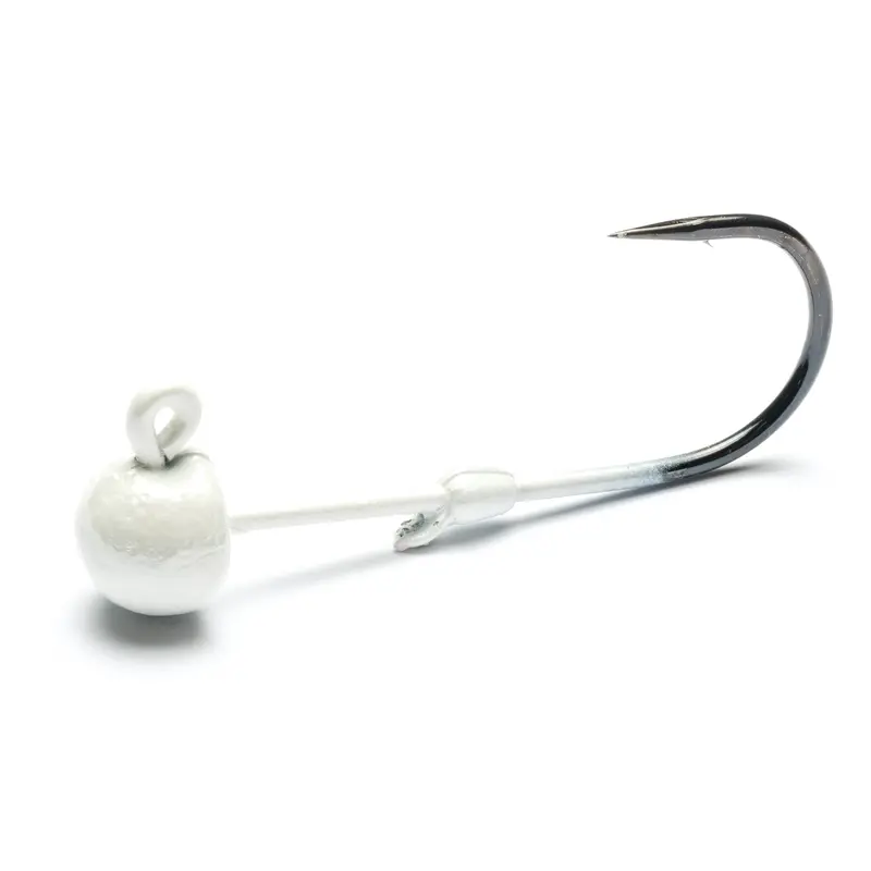 Pearl White Worm Jig Head – Addicted Tackle