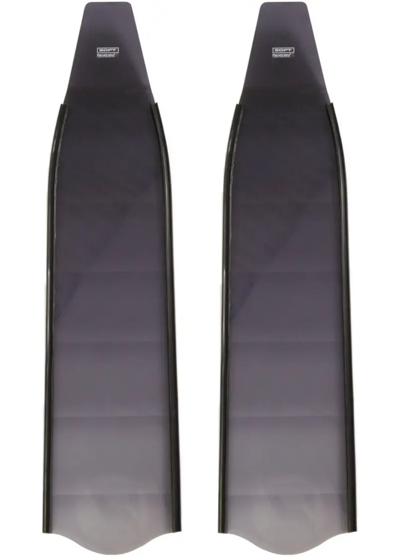 Penetrator Ghost Composite Fins – Grey Blades with Black Rails