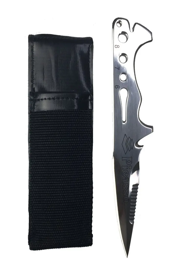 Picasso Tiger Magnetic Dive Knife with Sheath