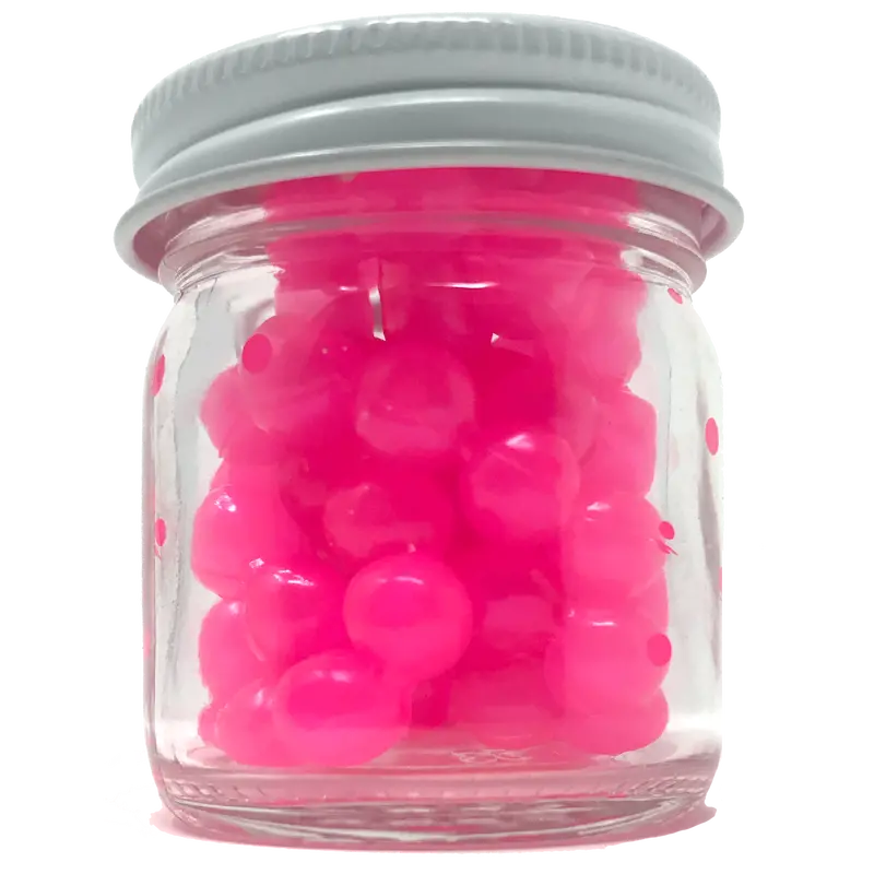 Pink Haze Rubber Egg Bait for Trout and Steelhead