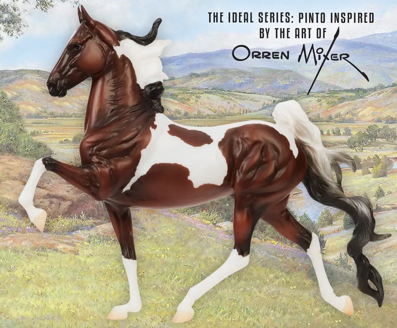 Pinto Horse Figurine – 1:9 Ideal Series Equine Collection