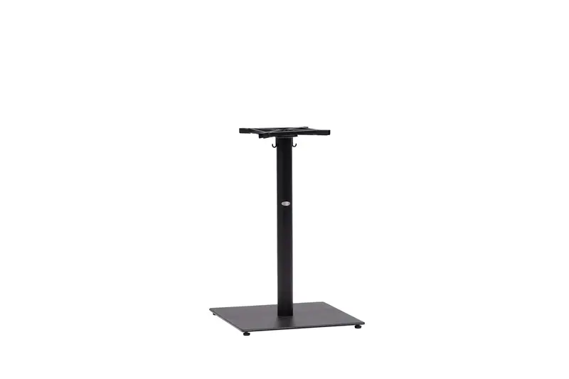 Pismo Square Counter Table Base – 76 lbs with Small Black Spider