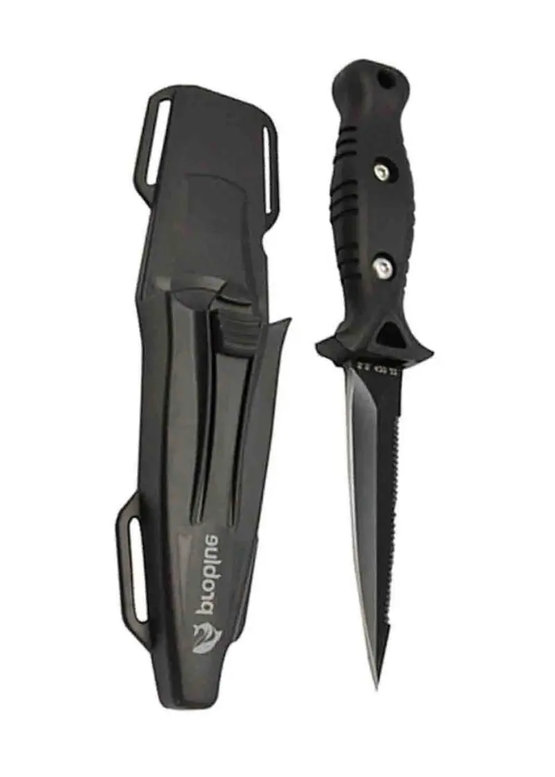 Problue Black Chromium SF Stainless Steel Dive Knife