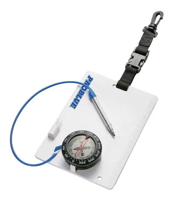 Problue Dive Slate with Integrated Compass for Underwater Note-Taking