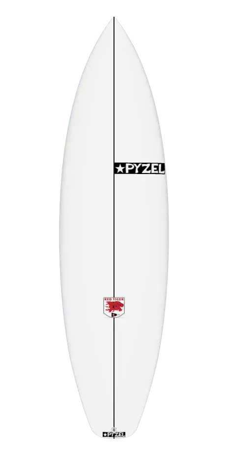 Pyzel Red Tiger Custom Surfboard – Bold Design, Responsive Ride