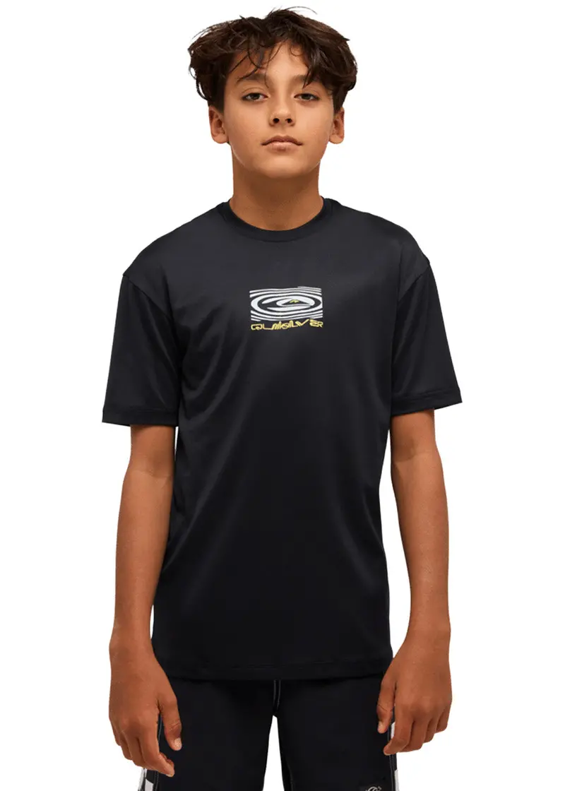Quiksilver Boys’ Lycra Surf Tee – Short-Sleeve Rash Vest