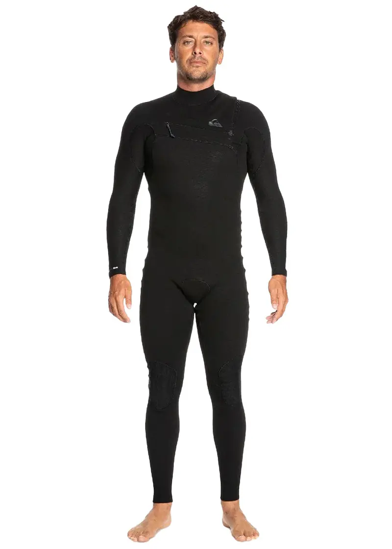 Quiksilver Men’s Highline 3/2mm Chest-Zip Wetsuit – Full Suit