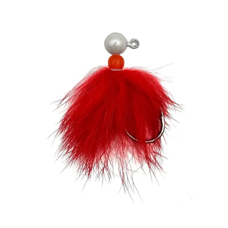Rabbit Reaper Hand-Tied Jig (Pearl/Red)