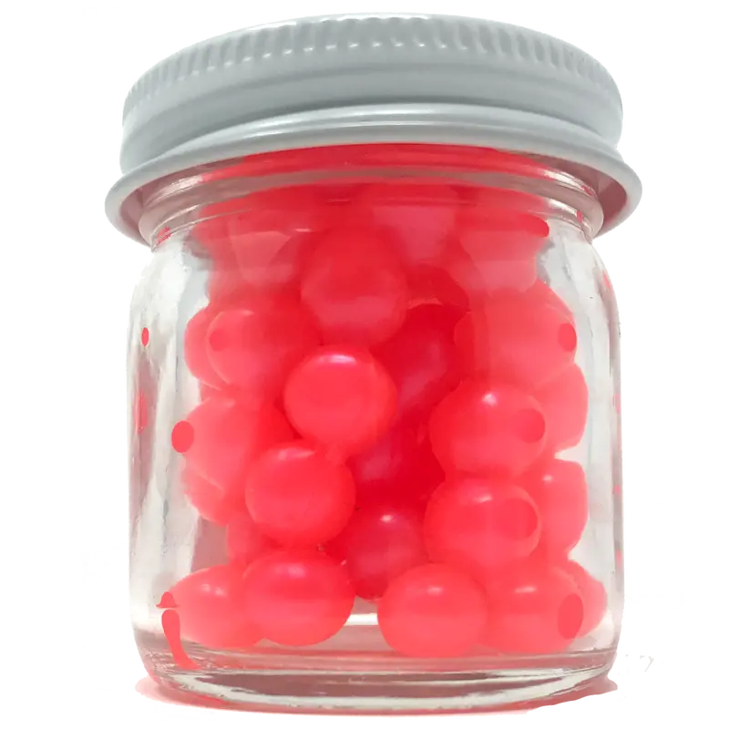 Red Haze Rubber Egg Bait for Trout and Steelhead