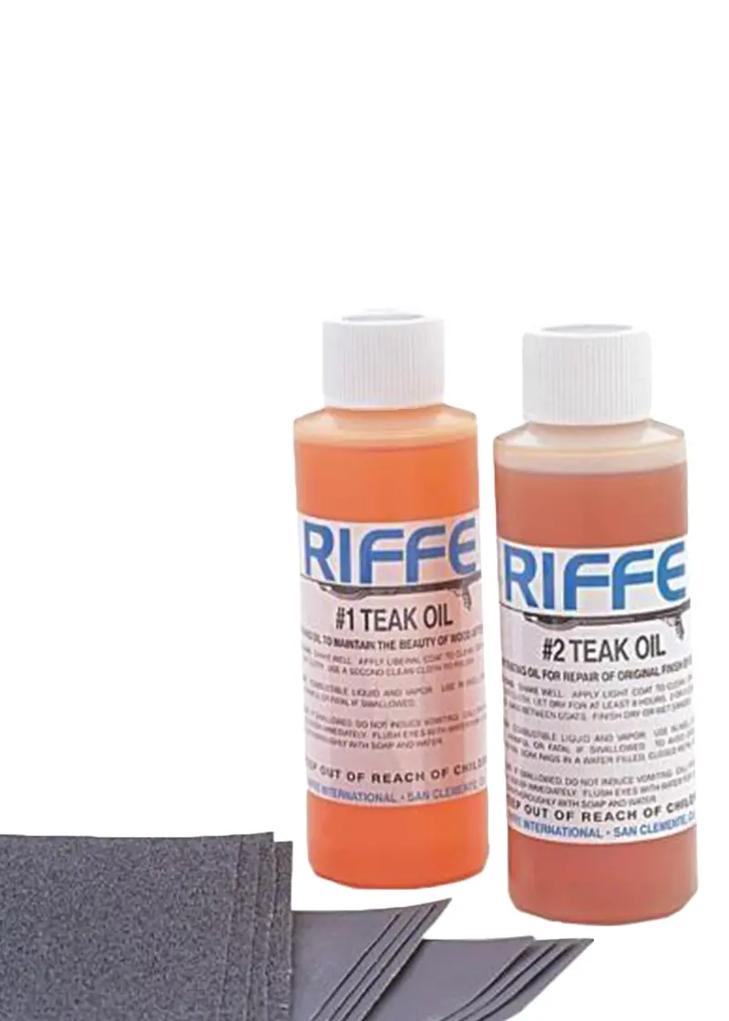 Riffe Teak Wood Maintenance Kit for Boats and Marine Gear