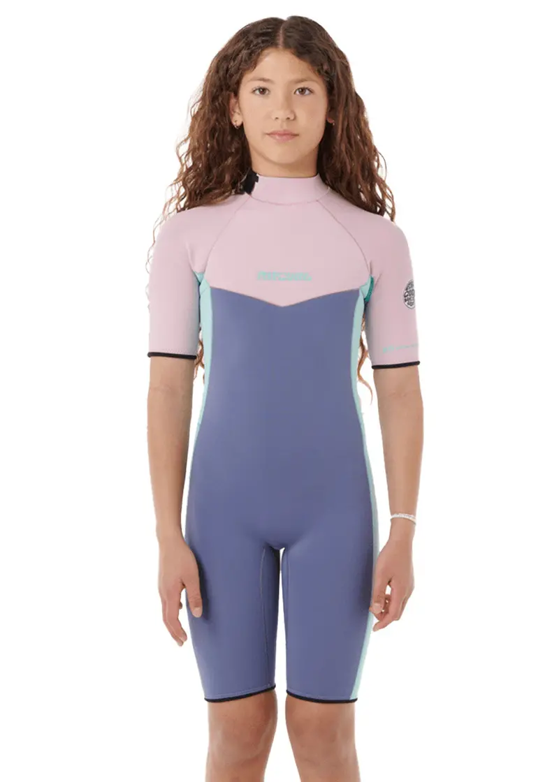 Rip Curl Girls’ Dawn Patrol 2mm Back-Zip Spring Suit