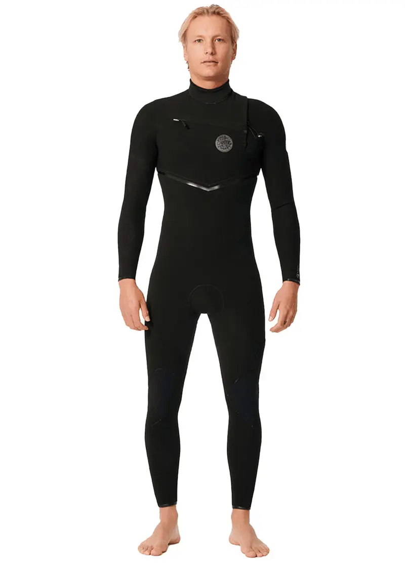 Rip Curl Men’s E-Bomb 3/2mm Chest-Zip Glued & Blind-Stitched Steamer