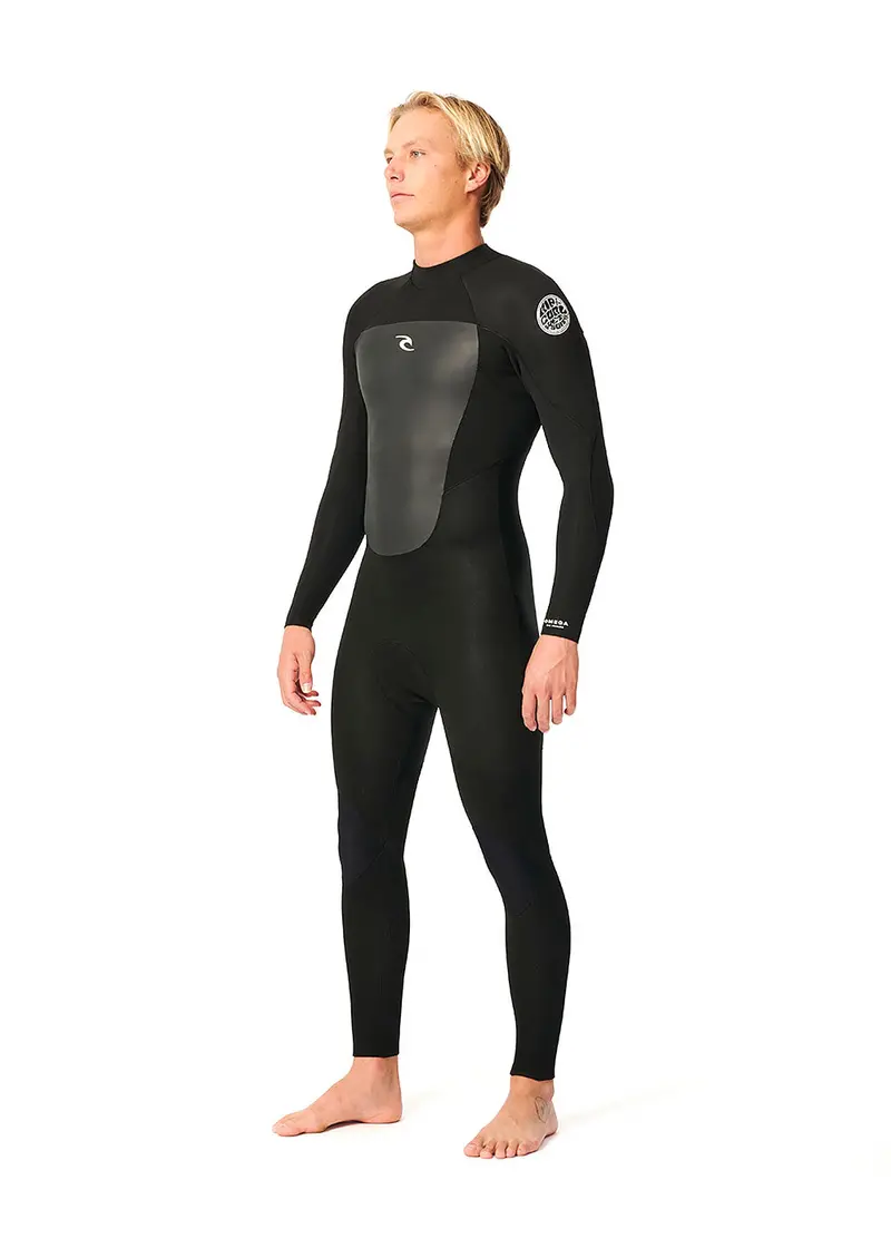 Rip Curl Men’s Omega 3/2mm Back-Zip Steamer Wetsuit