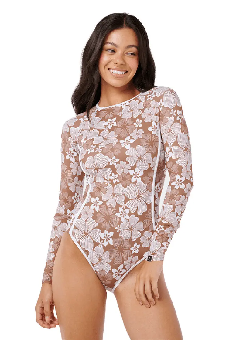 Rip Curl Women’s Aloha State Long-Sleeve Lycra Full-Body Swimsuit