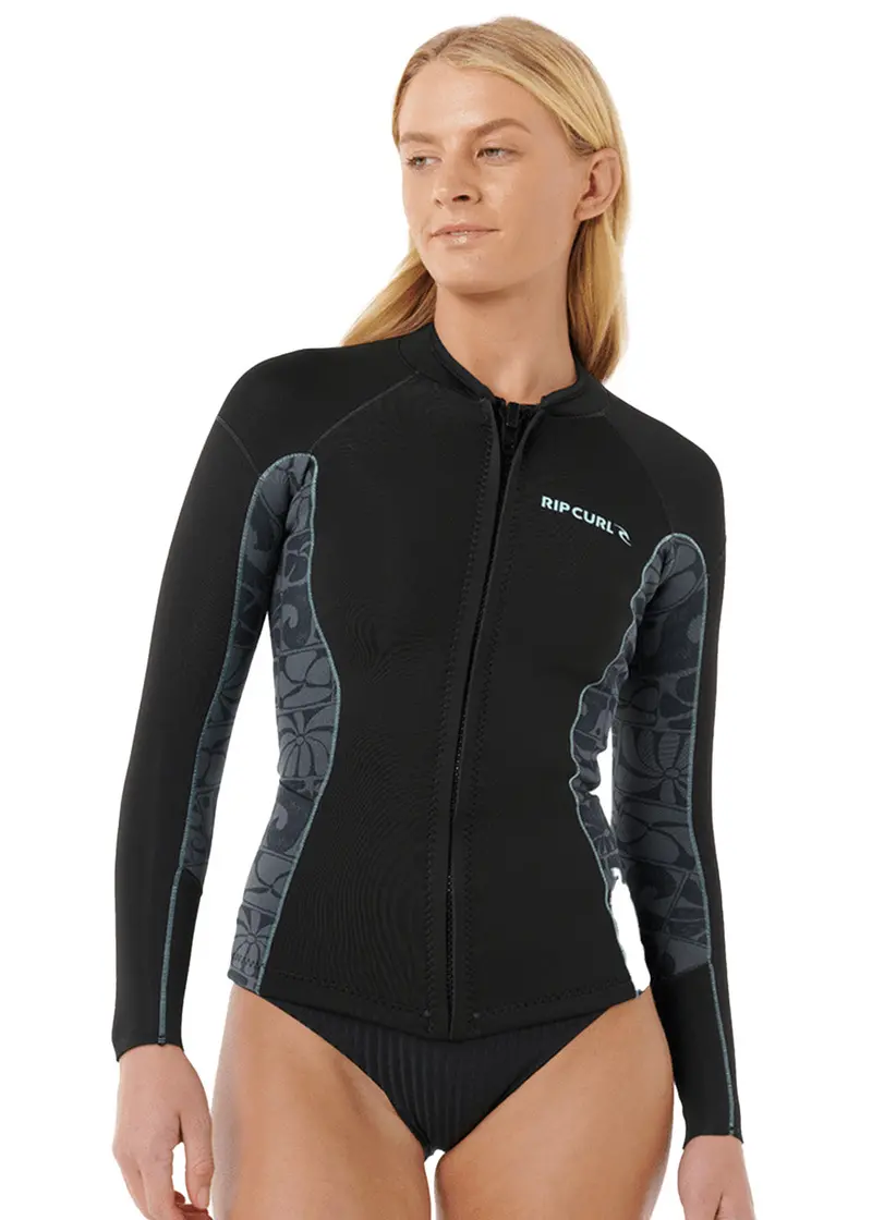 Rip Curl Women’s Dawn Patrol 1.5mm Front-Zip Thermal Wetsuit Jacket