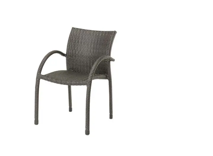 Riviera Resin-and-Aluminum Stacking Armchair