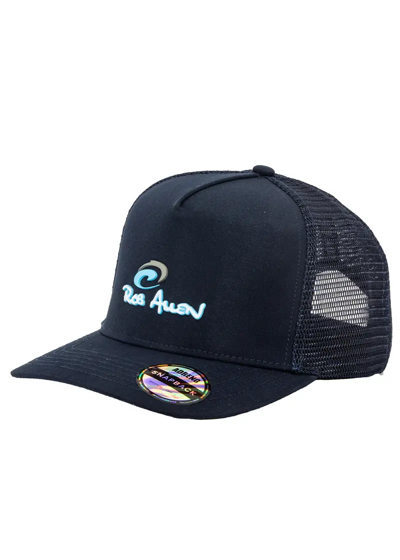 Rob Allen Trucker Snapback Cap with Raised Brand Logo
