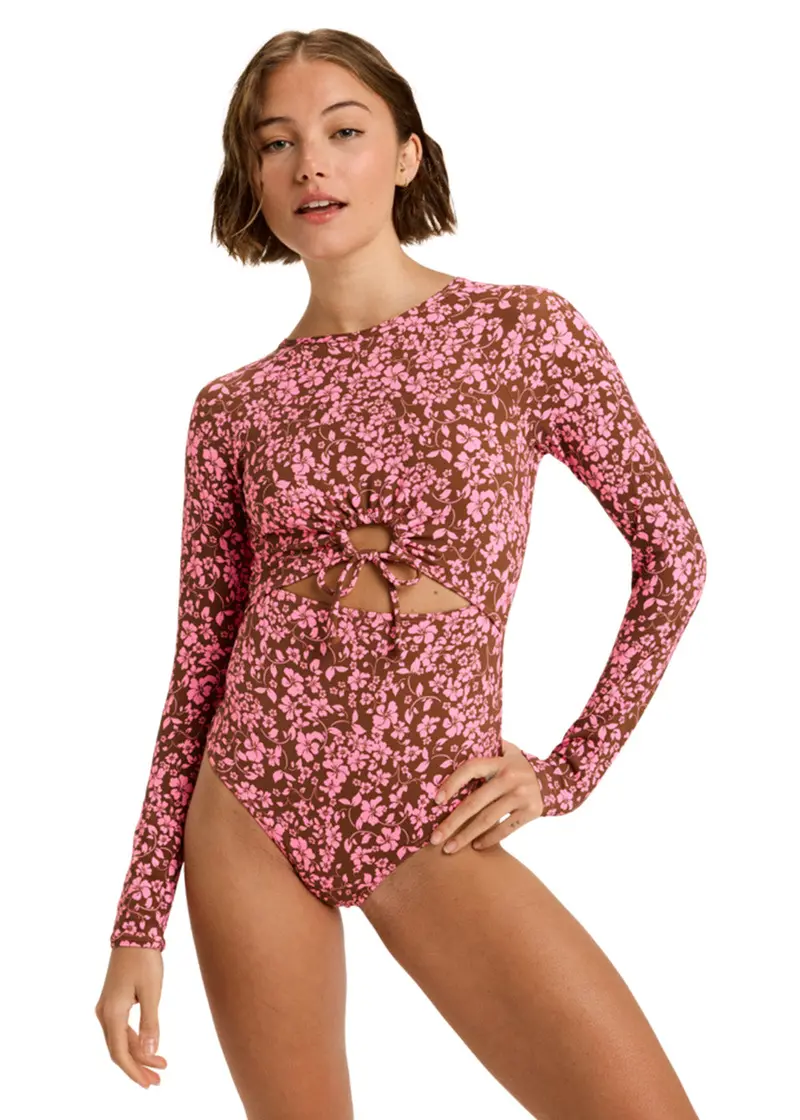 Roxy Women’s Kerlina Long-Sleeve One-Piece Swimsuit