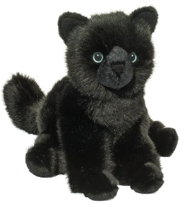 Salem Black Cat Floppy Plush – Whimsical Halloween-Themed Stuffed Animal