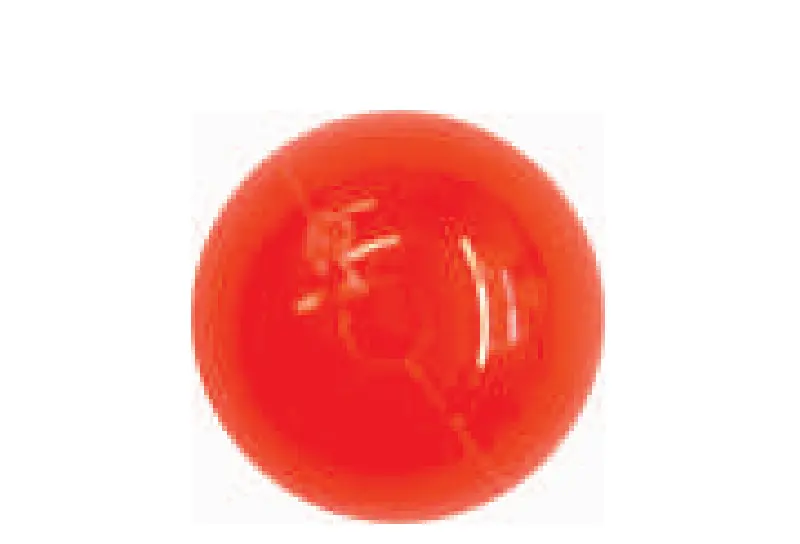 Salmon Red Brad’s Round Fishing Bead – High-Visibility