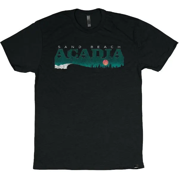 Sand Beach Acadia National Park T-Shirt – Coastal Design