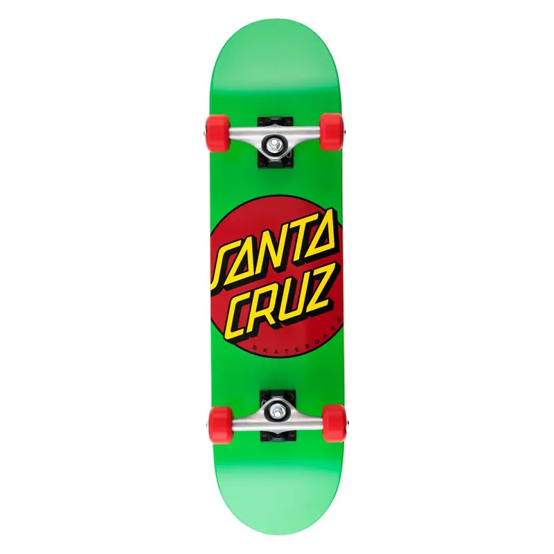 Santa Cruz 7.80″ Classic Dot Complete Skateboard – Mid Green