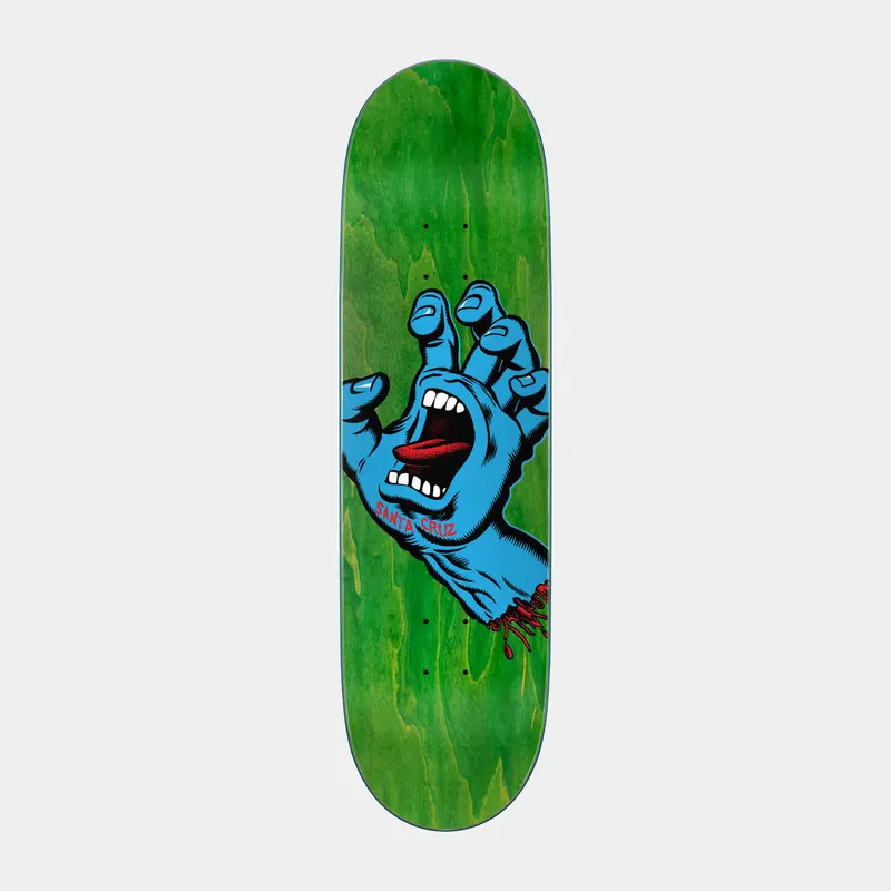 Santa Cruz Screaming Hand 8.8″ Graphic Skateboard Deck – Green