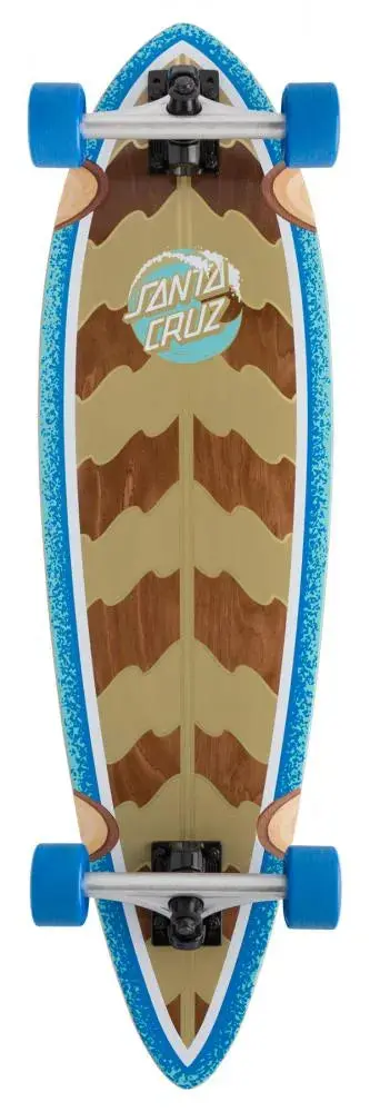 Santa Cruz Stipple Wave Dot Pintail Cruiser Complete Skateboard