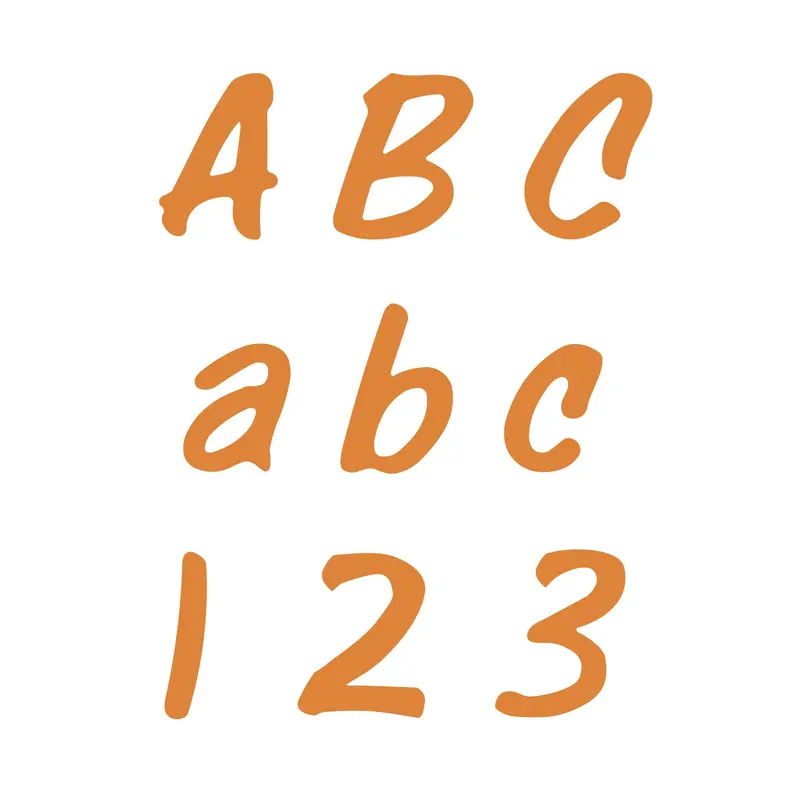 Schoolhouse-Themed Alphabet – 4-Inch