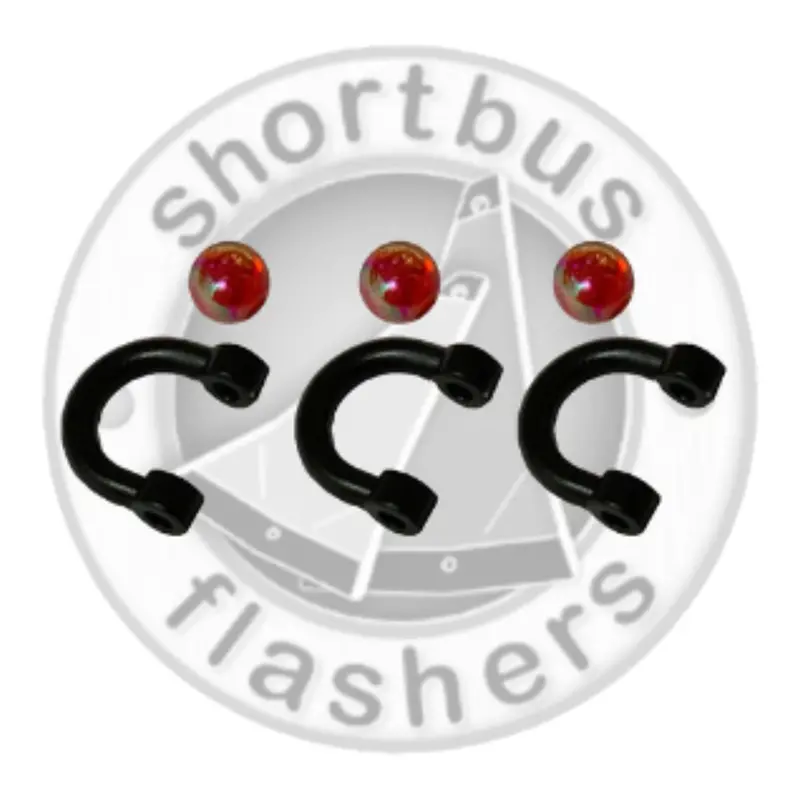 ShortBus Red-Bead Plastic Clevis