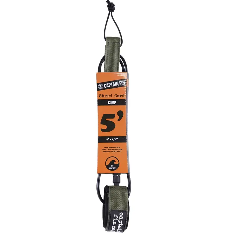 Shred Cord Leash – 5′ Competition Length in Army Green